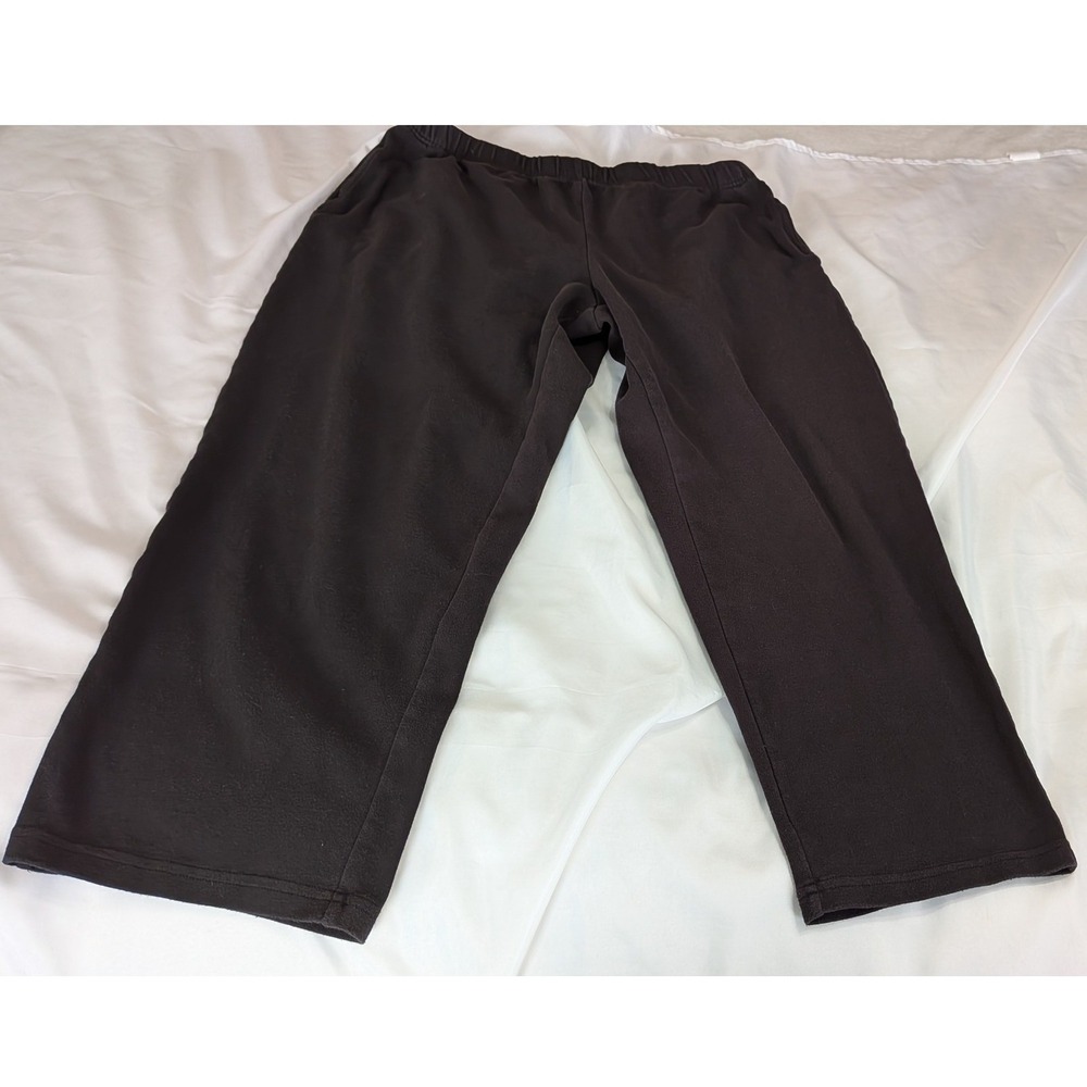 Basic Editions Sweatpants Womens XL Black Excellent Relaxed Fit Cotton Joggers